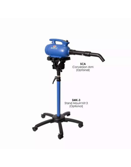 Blue  - XPOWER B-24 Thermal Ace 3 HP Variable Speed Professional Pet Grooming Dog Force Hair Dryer with Heat