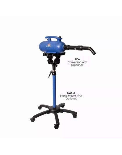 Blue  - XPOWER B-27 Super Tub Pro Double Motor 6 HP Professional Pet Grooming Dog Force Hair Dryer