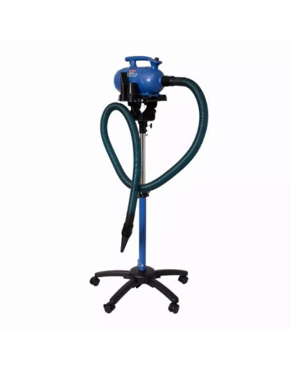 Blue  - XPOWER B-4 Mobile Pro 3 HP Variable Speed Professional Pet Grooming Dog Force Hair Dryer