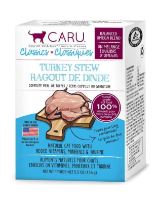 CARU Classics Turkey Stew for Cats - 5.5 oz (Case of 12)