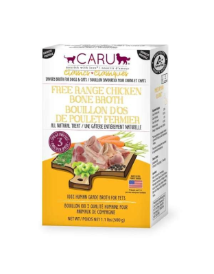 CARU Free Range Chicken Bone Broth for Dogs & Cats - 17.6 oz (Case of 6)