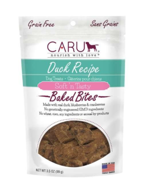 CARU Soft 'n Tasty Duck Recipe Bites for Dogs - 3.5 oz (Case of 12)
