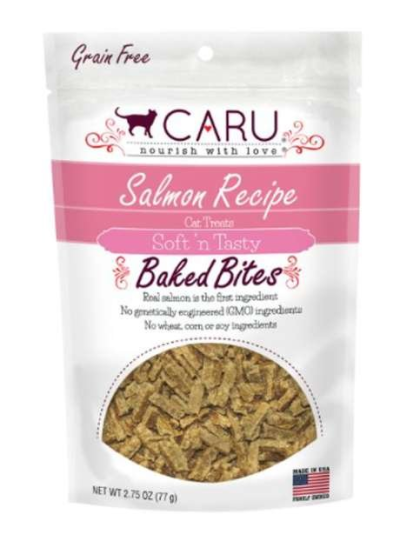 CARU Soft 'n Tasty Salmon Recipe Bites for Cats - 2.75 oz (Case of 12)