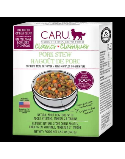 CARU Classics Pork Stew for Dogs - 12 oz (Case of 12)