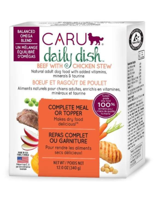 CARU Daily Dish Beef With Chicken Stew for Dogs - 12 oz (Case of 12)
