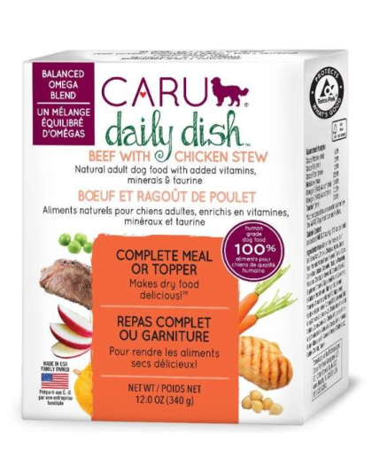 CARU Daily Dish Beef With Chicken Stew for Dogs - 12 oz (Case of 12)