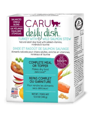CARU Daily Dish Turkey With Salmon Stew for Dogs - 12 oz (Case of 12)