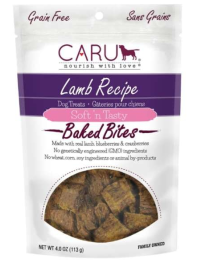 CARU Soft 'n Tasty Lamb Recipe Bites for Dogs - 4 oz (Case of 12)