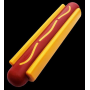 Yellow/Red - SP Hot Dog Ultra Durable Nylon Dog Chew Toy for Aggressive Chewers - OSFA
