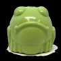 Green - MKB Bull Frog Durable Rubber Chew Toy & Treat Dispenser - Medium