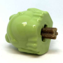 Green - MKB Bull Frog Durable Rubber Chew Toy & Treat Dispenser - Medium