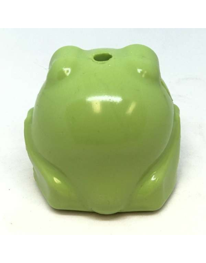 Green - MKB Bull Frog Durable Rubber Chew Toy & Treat Dispenser - Medium