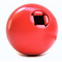 Red - SP Christmas Ornament Durable Rubber Chew Toy & Treat Dispenser - Medium