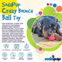 Pink - SP Crazy Bounce Ultra Durable Rubber Chew & Retrieving Toy  - Large