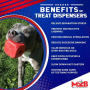 Red - MKB Dice Toy Durable Rubber Chew Toy & Treat Dispenser  - Large