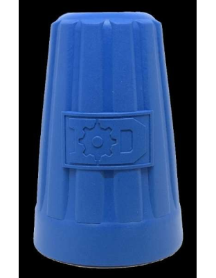 Blue - ID Wire Nut Durable Rubber Chew Toy & Treat Dispenser  - Large