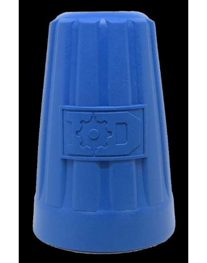 Blue - ID Wire Nut Durable Rubber Chew Toy & Treat Dispenser  - Large