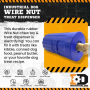 Blue - ID Wire Nut Durable Rubber Chew Toy & Treat Dispenser  - Large