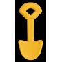 Yellow - ID Shovel Ultra Durable Nylon Dog Chew Toy for Aggressive Chewers  - OSFA