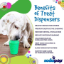 Green - Coffee Cup Durable Rubber Chew Toy and Treat Dispenser - Large