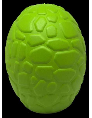 Green - MKB Dinosaur Egg Durable Rubber Chew Toy & Treat Dispenser - Large