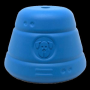 Blue - SN Space Capsule Durable Rubber Chew Toy & Treat Dispenser - Large