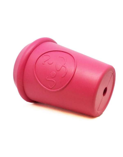 Pink - Coffee Cup Durable Rubber Chew Toy and Treat Dispenser - Medium