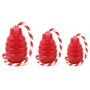 Red - USA-K9 Grenade Durable Rubber Chew Toy, Treat Dispenser, Reward Toy, Tug Toy, and Retrieving Toy - XL