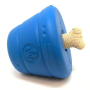 Blue - SN Space Capsule Durable Rubber Chew Toy & Treat Dispenser - Large
