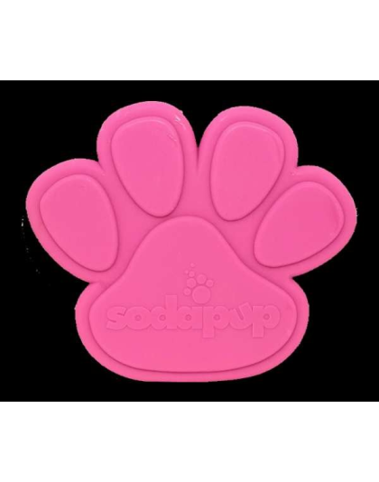 Pink - SP Paw Print Ultra Durable Nylon Dog Chew Toy for Aggressive Chewers  - OSFA
