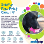 Pink - SP Paw Print Ultra Durable Nylon Dog Chew Toy for Aggressive Chewers  - OSFA