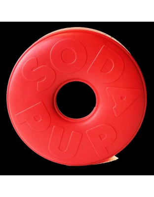 Red - SP Life Ring Durable Rubber Chew Toy & Treat Dispenser  - Large