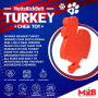 Orange - MKB Turkey  Ultra Durable Nylon Dog Chew Toy for Aggressive Chewers  - OSFA