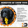 Yellow - ID Circular Saw Blade  Ultra Durable Nylon Dog Chew Toy for Aggressive Chewers - OSFA