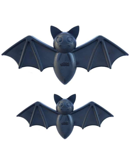 Black - SodaPup Vampire Bat Ultra Durable Nylon Dog Chew Toy for Aggressive Chewers - Medium