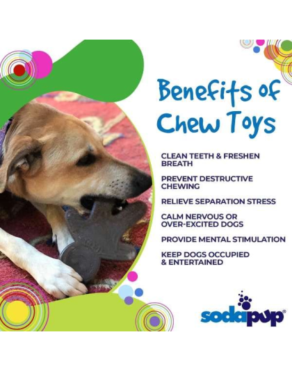 Brown - SP Gingerbread Man Ultra Durable Nylon Dog Chew Toy for Aggressive Chewers  - OSFA