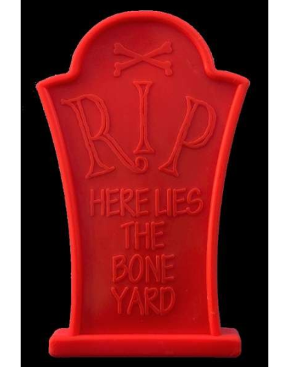 Orange - MKB Headstone  Ultra Durable Nylon Dog Chew Toy for Aggressive Chewers  - OSFA