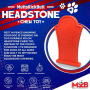 Orange - MKB Headstone  Ultra Durable Nylon Dog Chew Toy for Aggressive Chewers  - OSFA