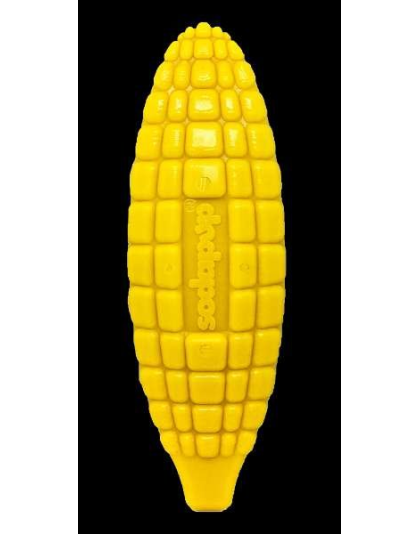 Yellow - SP Corn on the Cob Ultra Durable Nylon Dog Chew Toy for Aggressive Chewers  - OSFA