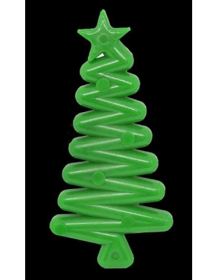 Green - MKB Christmas Tree Ultra Durable Nylon Dog Chew Toy for Aggressive Chewers  - OSFA
