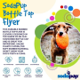 Orange Squeeze - SP Bottle Top Flyer Durable Rubber Retrieving Frisbee - Small (7" diameter)
