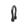 Black - ID Anchor Shackle Durable Rubber Tug Toy  - L
