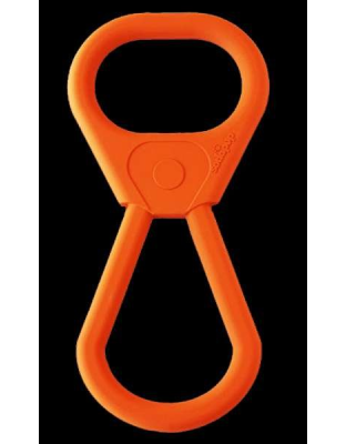Orange Squeeze - SP Pop Top Rubber Tug Toy for Interactive Play  - M