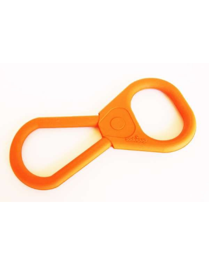 Orange Squeeze - SP Pop Top Rubber Tug Toy for Interactive Play  - M