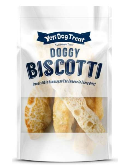 Yellow/White  - Yeti Dog Biscotti - 2 oz
