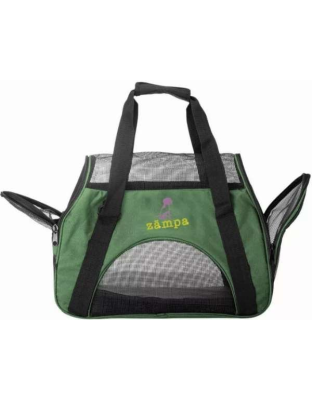Olive Green - Zampa Airline Approved Soft Sided Pet Carrier - 19" x 13" x 10"