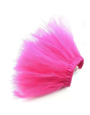 Hot Pink - Hot Pink Dog Tutu Skirt (Large) - Large