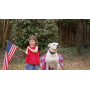 Red/White/Blue - Red/White/Blue 4th Of July Dog Tutu Skirt (Small) - Small