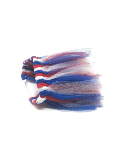 Red/White/Blue - Red/White/Blue 4th Of July Dog Tutu Skirt (Small) - Small