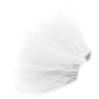 White - White Bridal Dog Tutu Skirt (Large) - Large